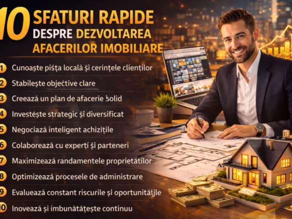 10 sfaturi rapide despre dezvoltarea afacerilor imobiliare
