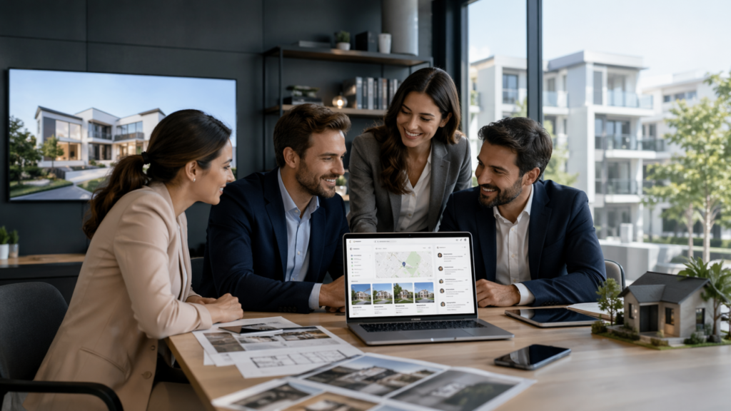 Agentie imobiliara cu agenti