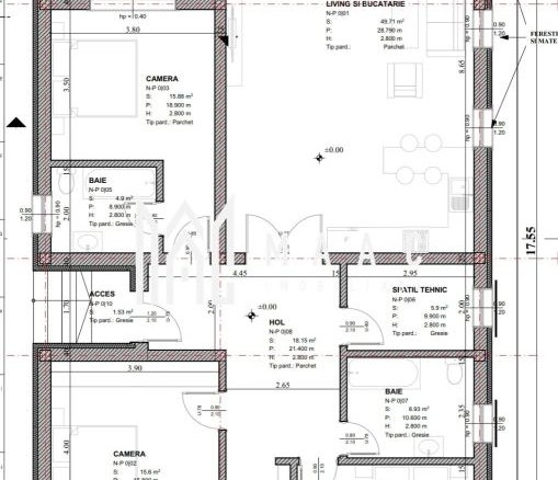Casa pe un singur nivel | 500 mp teren | Selimbar