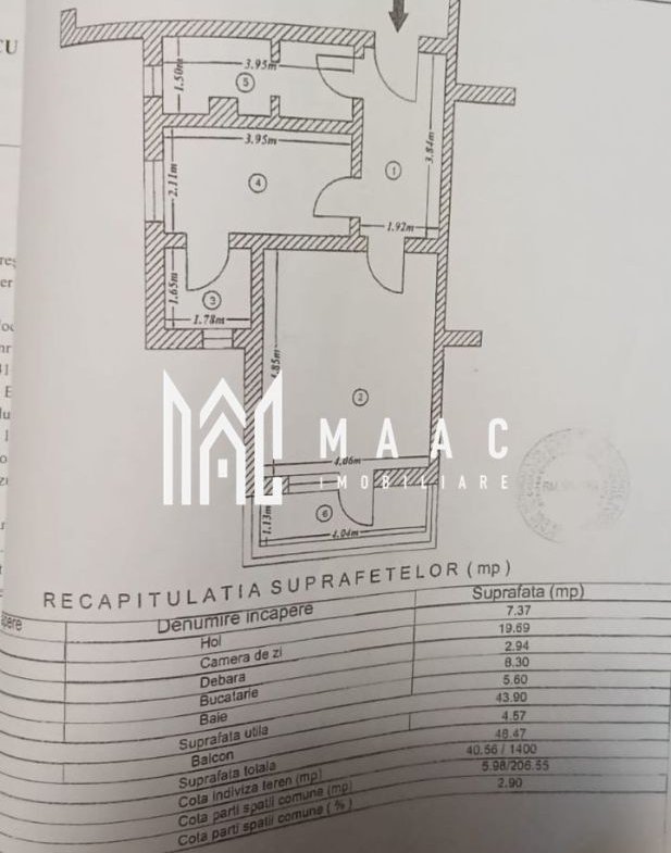 Garsonieră spațioasă de vanzare | centrala proprie | vedere superba.