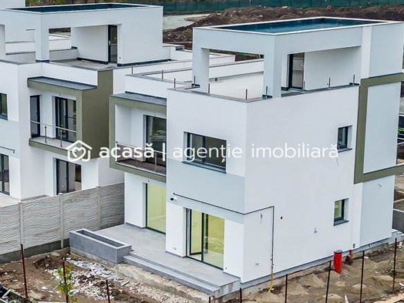 Casă nouă 2025 cu terasă rooftop – 5 camere, design modern, în Gai
