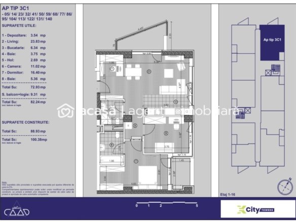 Apartament premium 3 camere în Timișoara cu parcare subterană inclusă