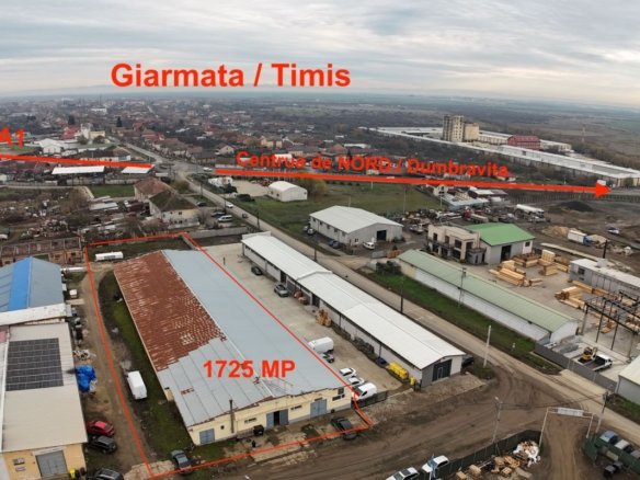 Hală industrială cu poziționare strategică în Giarmata