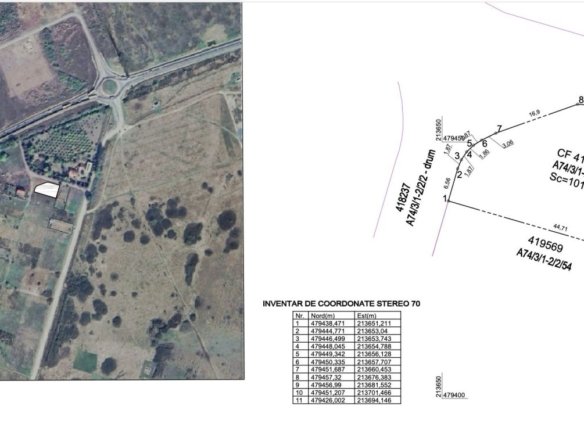 Teren intravilan 1.016 mp lângă UMFT Ghiroda