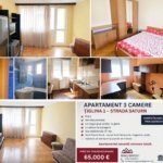 Apartament 3 camere de vanzare – Tiglina 1 – Strada Saturn – Etaj 2