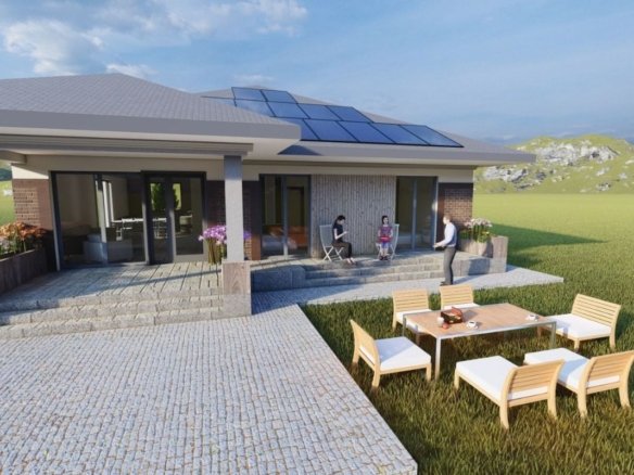 Casa Individuala Premium cu 4 Camere-120mpu si Teren 500mp in Sura Mica