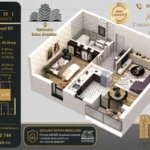 Apartament 03D, Corp D – 2 camere | 53,28 mp | Jabri Nord Residence