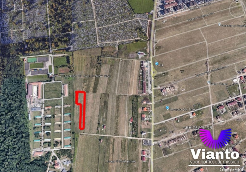 Teren Calea Cisnadiei 5160 mp | Puz in lucru pentru 8 locuinte unifamiliale