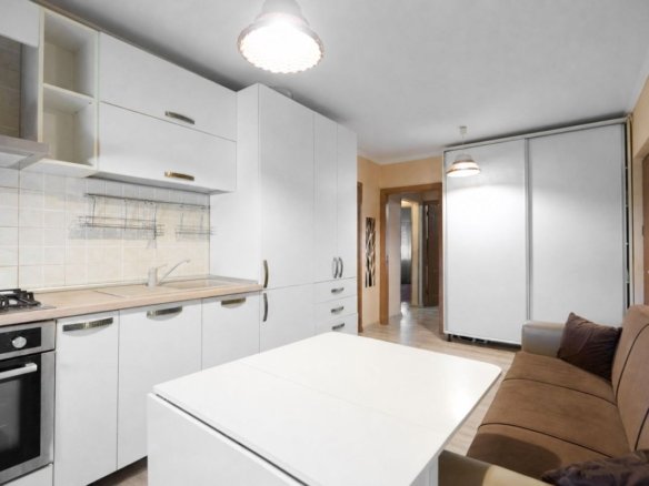 Apartament cu 3 camere, 2 băi și balcon închis | Exercițiu