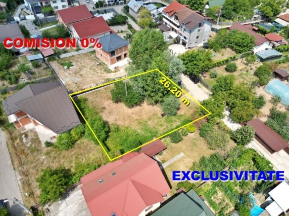 Teren intravilan 913 mp, zona Cristal – Pitesti | Deschidere 26m