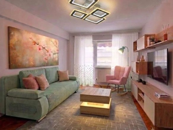 De inchiriat apartament cu 2 camere, central. etaj 3, 450 euro