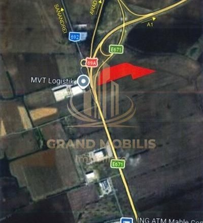 Teren Intravilan Industrial 4.1Ha – Poziție Strategică DN69 (Timișoa