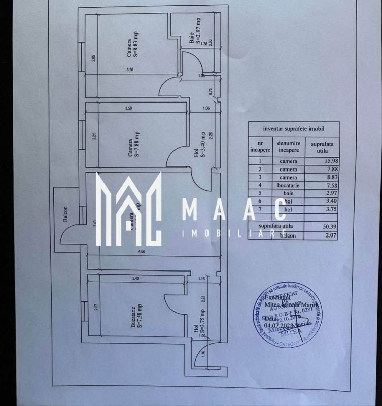 f4d2076b39d2479b9bffb795711037bf Apartament 3 camere | Bucatarie Separata | Balcon închis | Cedonia