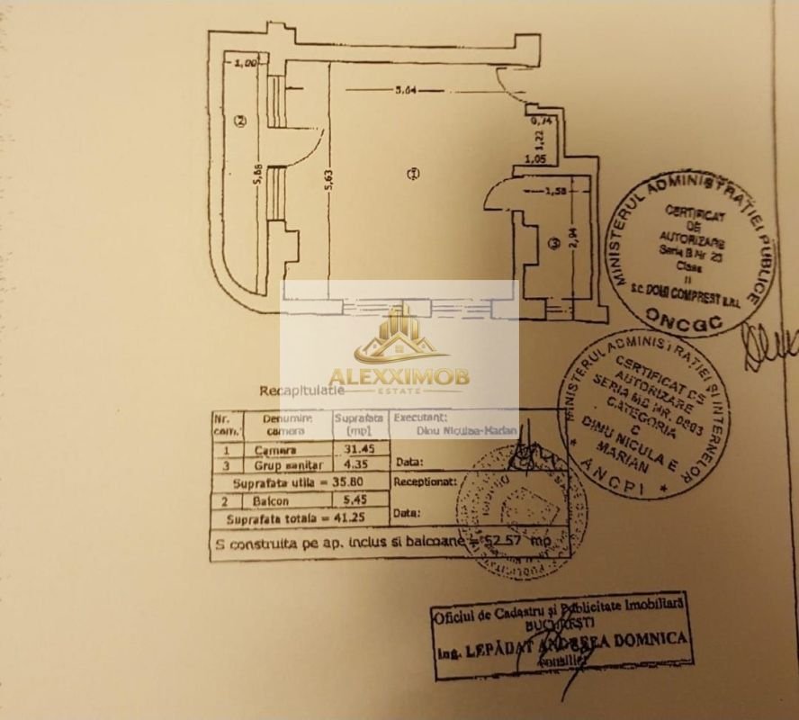 Garsoniera de Vanzare – Soseaua Giurgiuluii – 42 mp
