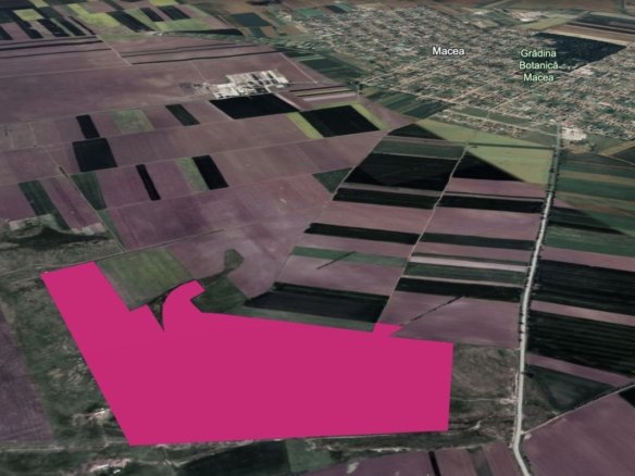 Teren 42 ha pentru parc fotovoltaic – Macea, Arad
