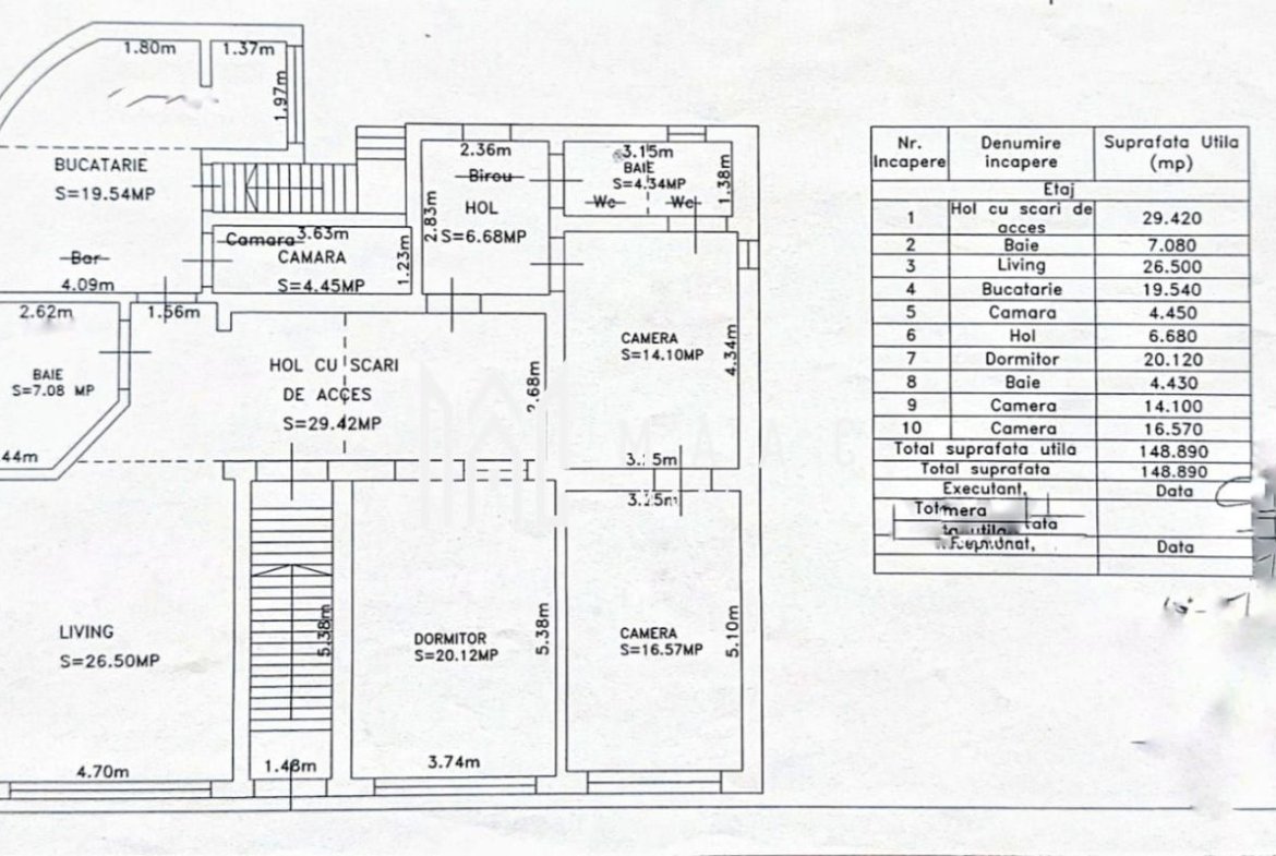 Casa de vanzare 2 apartamente separate garaj si curte zona piata Cluj