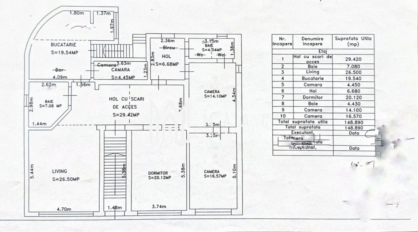 Casa de vanzare 2 apartamente separate garaj si curte zona piata Cluj