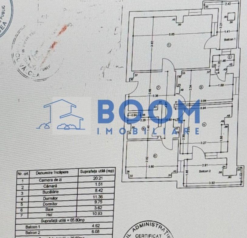Apartament 3 camere | Centrala proprie | Proiect lift aprobat