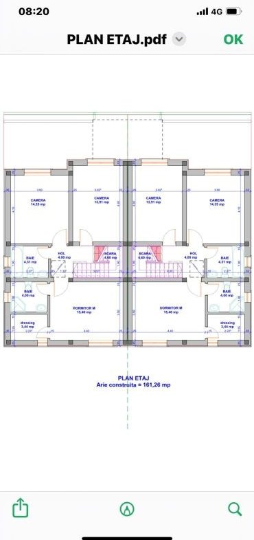 Jumătate de duplex cu interior la gri de vânzare în Giarmata Vii