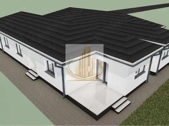 Duplex nou 101 mp, 3 dormitoare, teren 378 mp – Moșnița Nouă