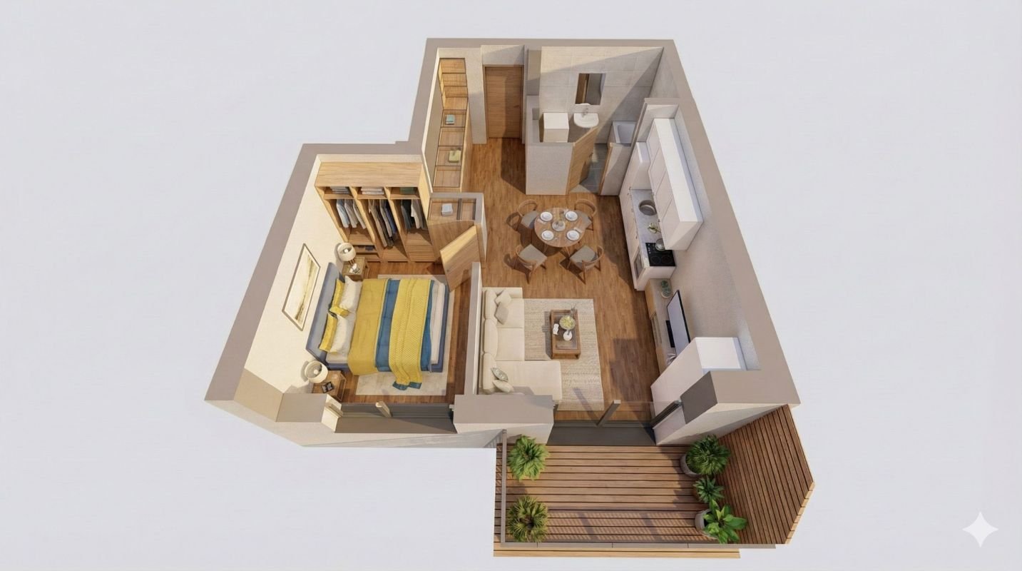 Apartament nou 2 camere în ARED AFI – Cel mai mic preț – comision 0