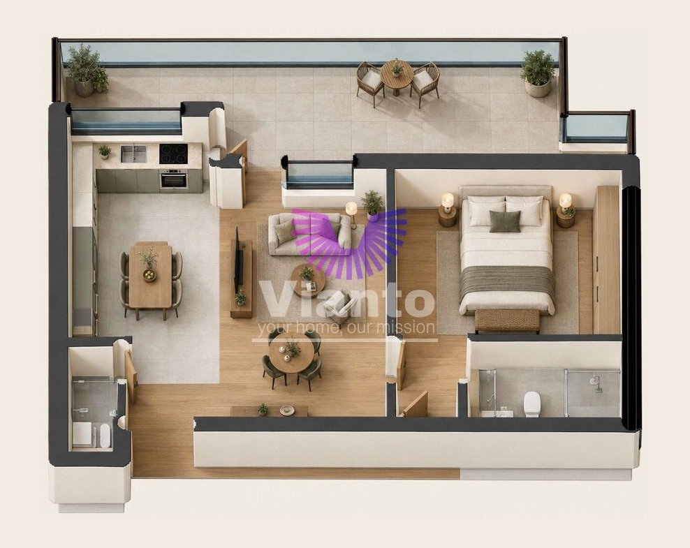 0% comision – 2 camere 66mp | Iancu Nicolae Voluntari | Terasa 23 mp