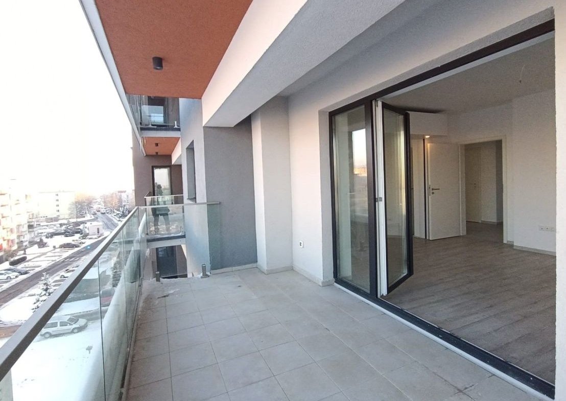 2 camere mobilat cu balcon generos de 9 mp boxă și parcare subterană