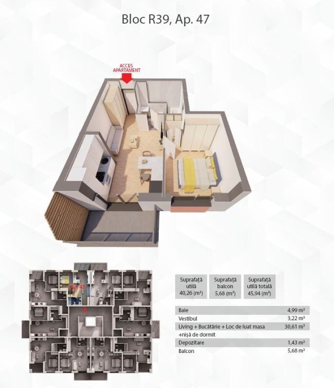 Apartament in complex rezidențial ARED