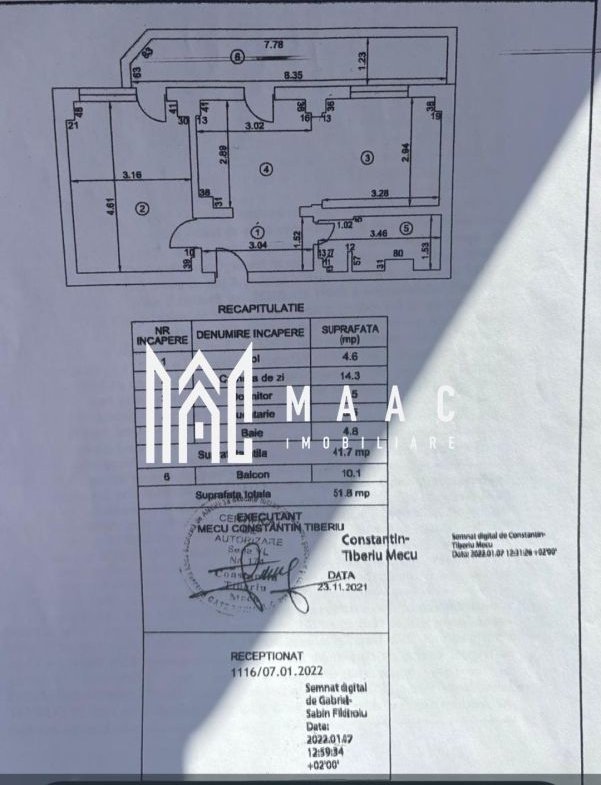 Apartament de vânzare | 2 camere | Râmnicu Vâlcea | 41 mp