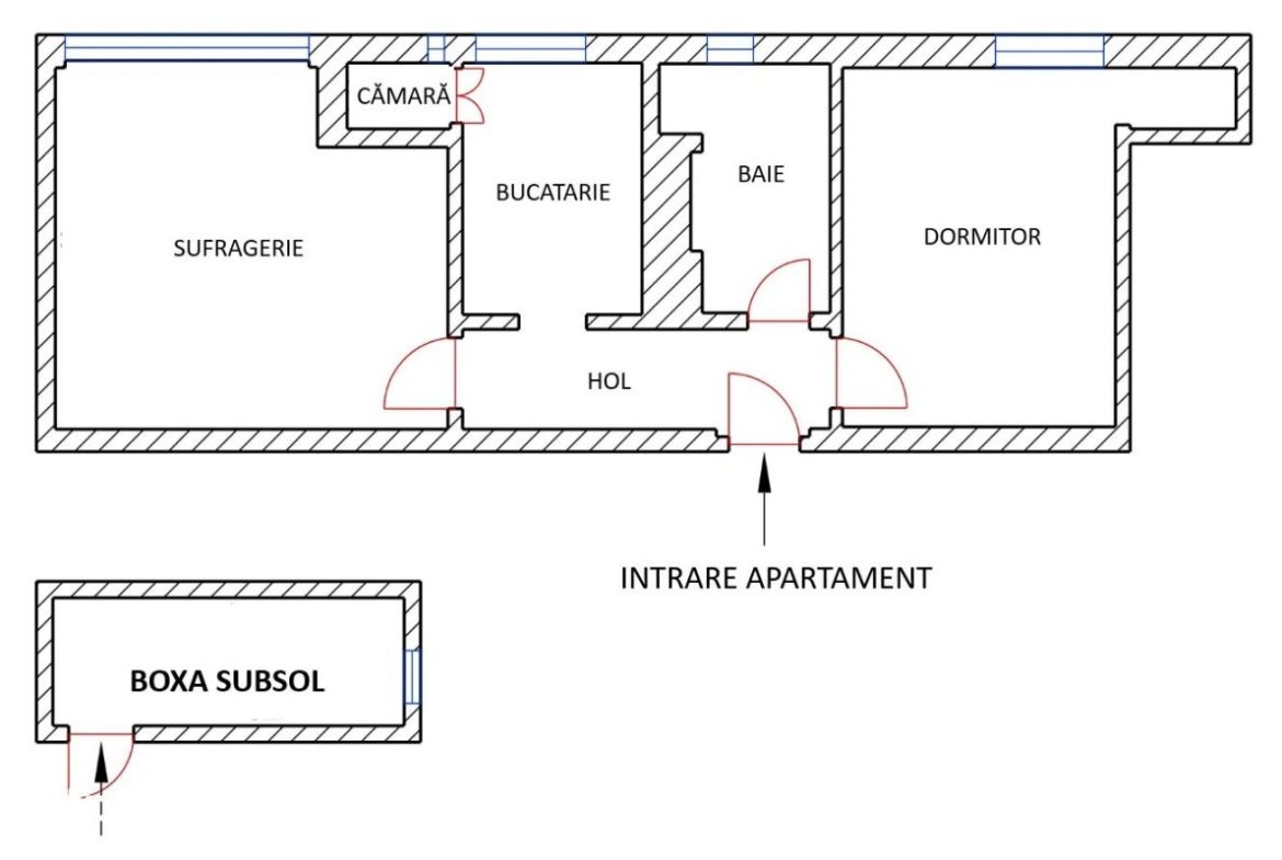 Apartament Renovat 2 Camere + Boxă 7 MP  Vedere Superbă spre Tâmpa