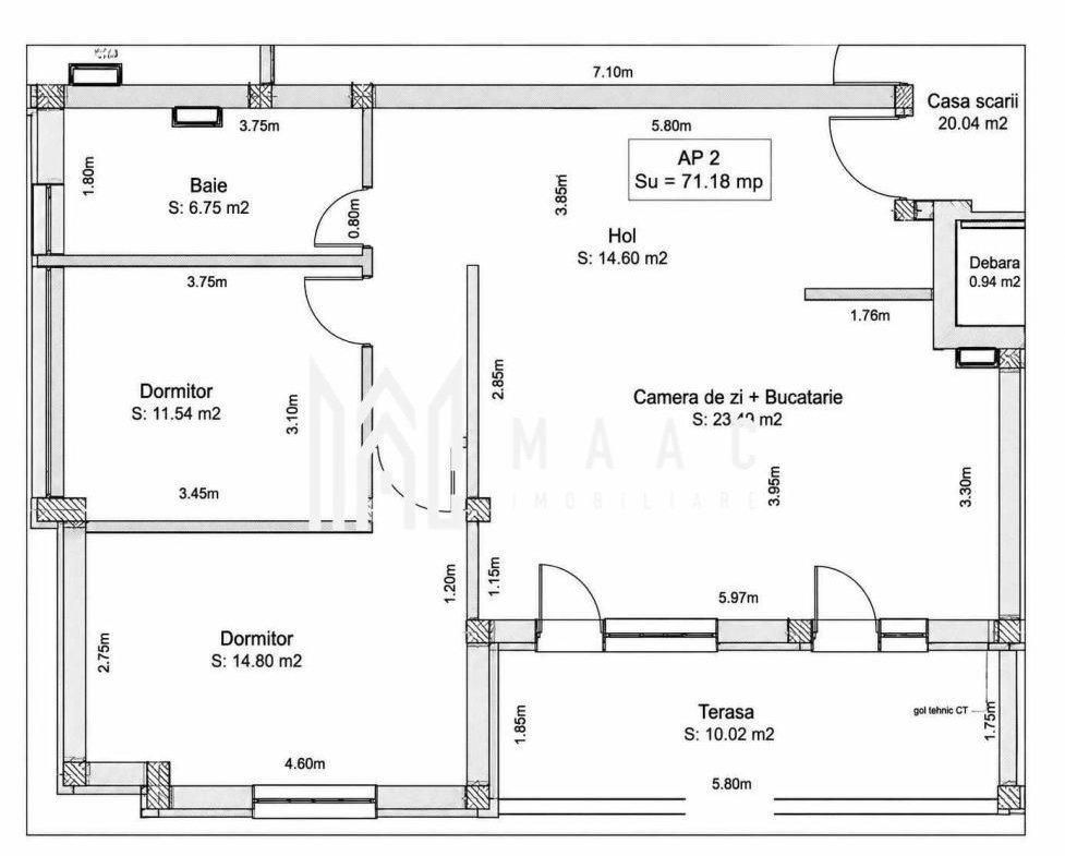 Apartament de vânzare Sibiu | 3 camere | terasă 10 mp