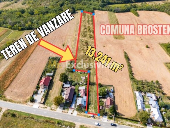 🏭 Teren industrial 13.241 mp | Podu Brosteni, Argeș