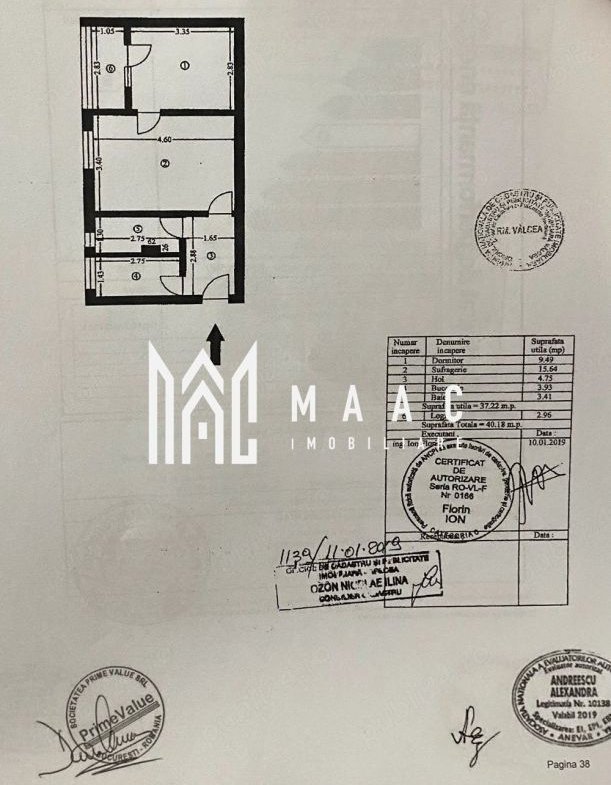 Apartament 2 camere de vânzare | Râmnicu Vâlcea | parter