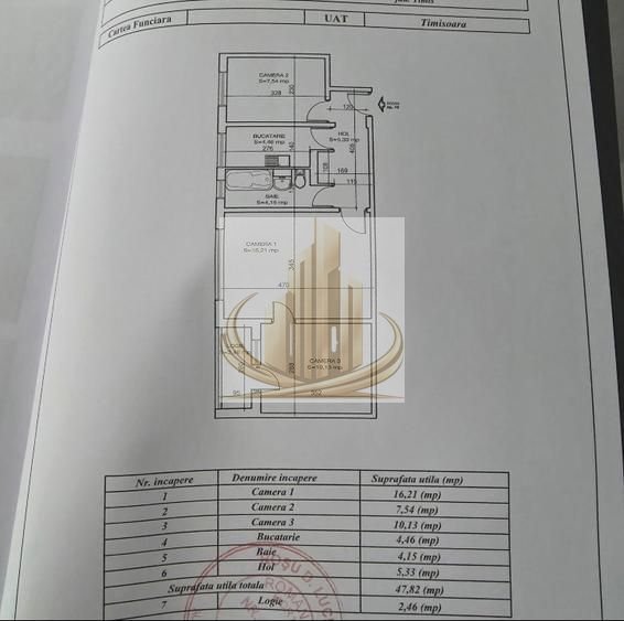 Apartament 3 camere, etaj 2, balcon închis, Calea Șagului