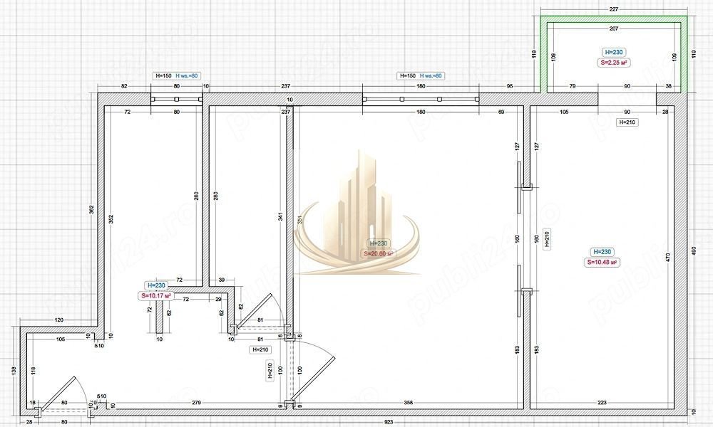 Apartament 2 camere, Șagului, 40 mp, etaj 1, centrală proprie