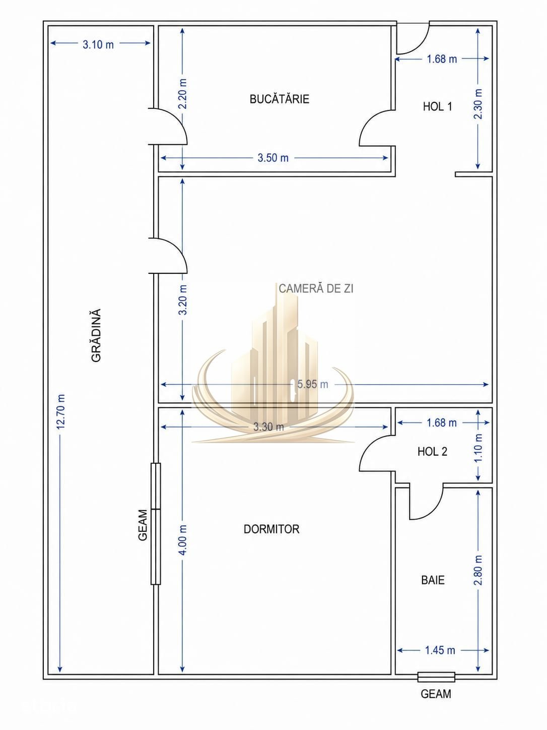 Apartament cu 2 camere și grădină proprie – gata de mutat! 🌿