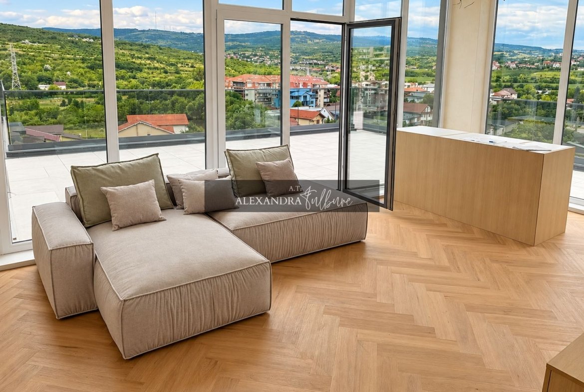 Apartament 3 camere, 3 bai, 84 mp+ terasa 71 mp, garaj