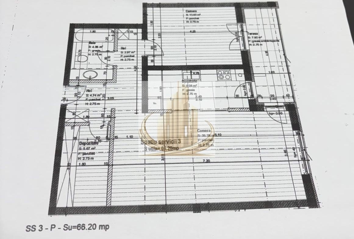 Apartament tip SAD de vânzare – 66.20 mp, locație excelentă