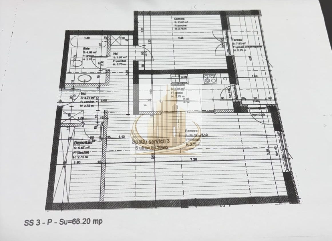 Apartament tip SAD de vânzare – 66.20 mp, locație excelentă