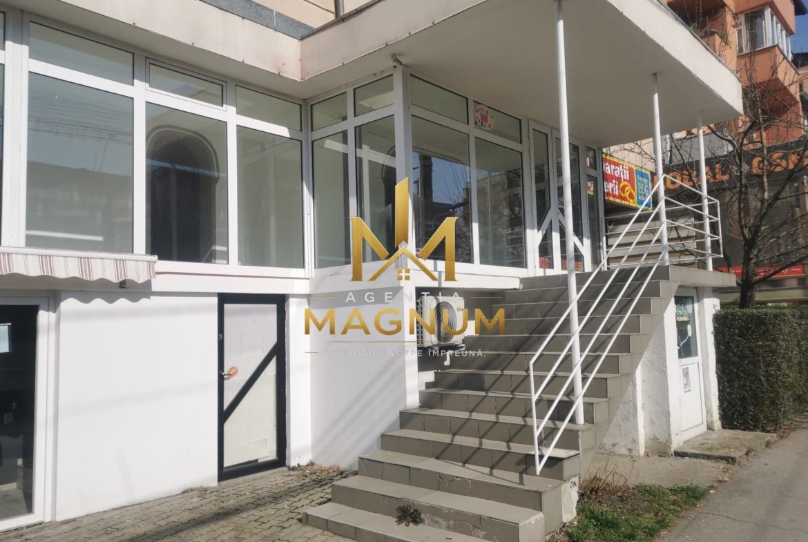 Spațiu comercial stradal | Vitrină mare | Zonă cu trafic intens