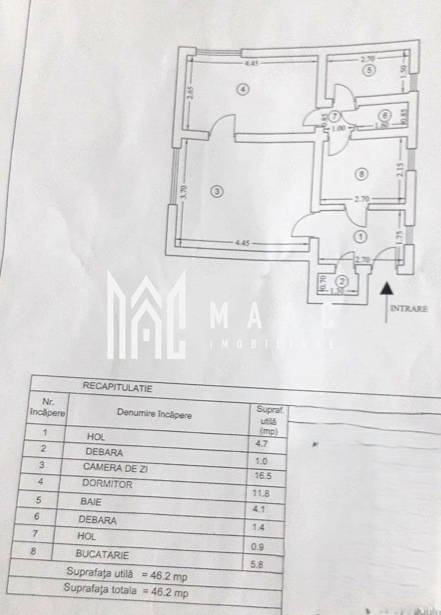 Apartament 2 camere de vânzare | Râmnicu Vâlcea, Nord | intabulat