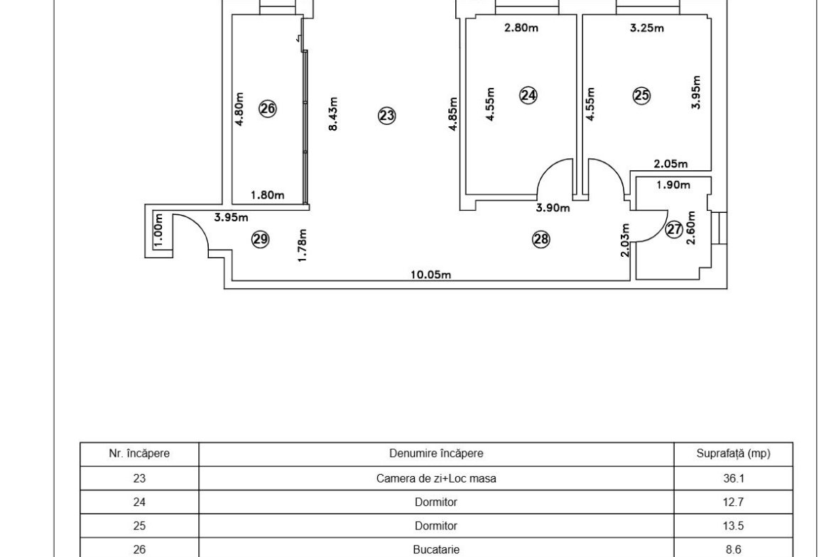 Titan- Bloc boutigue- apartament 3 camere / Incalzire in pardoseala