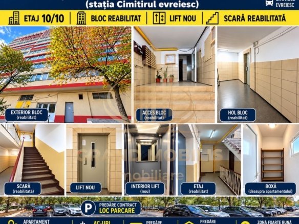 Apartament 3 camere, parcare și boxă – Șoseaua Giurgiului