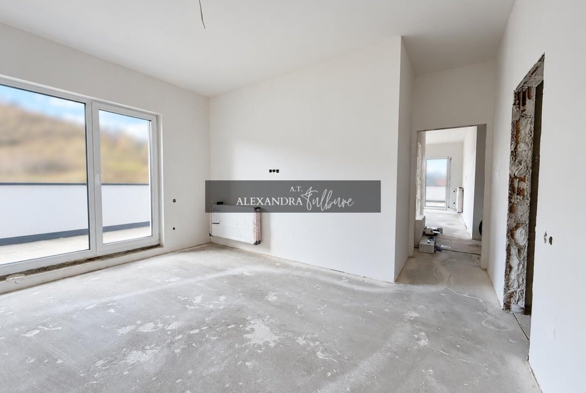 Apartament 3 camere, 2 bai, 63 mp+ terasa 60 mp, garaj.