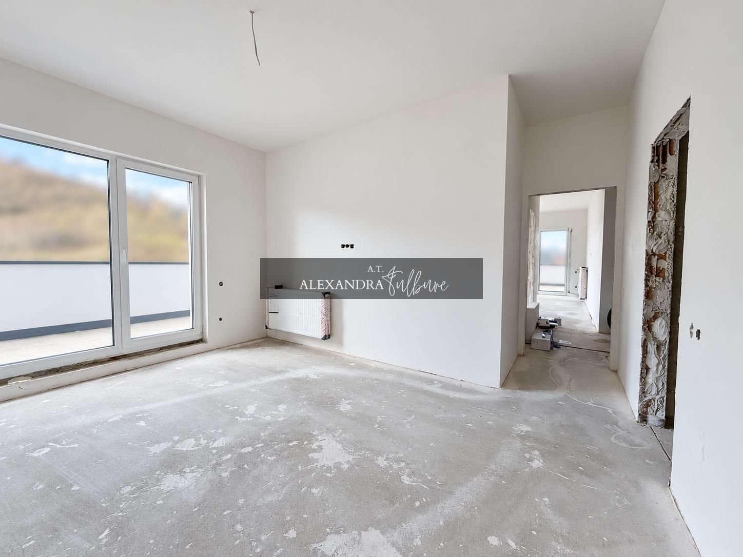 Apartament 3 camere, 2 bai, 63 mp+ terasa 60 mp, garaj.