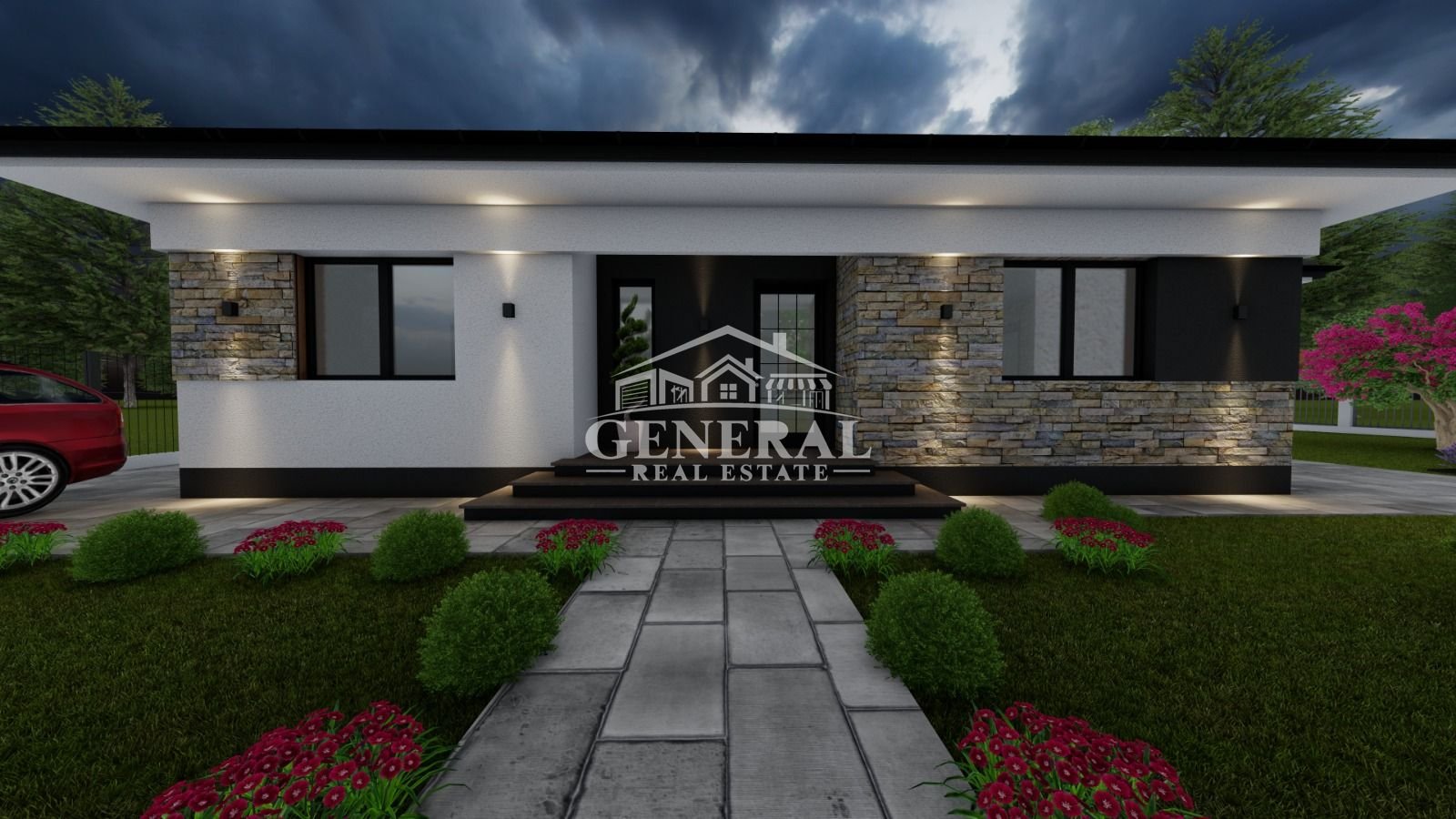 Casa la rosu 150m2 in Mocira MM teren 5,5 ari COMISION 0%