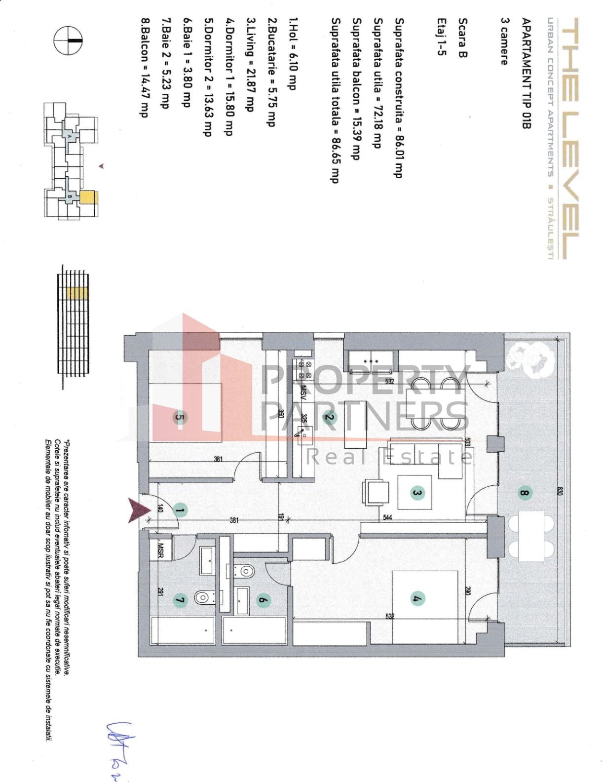 4cfdc98e600c4bf583d09db29105a1c6 Apartament nou finalizat, 3 camere, Level Apartments 3