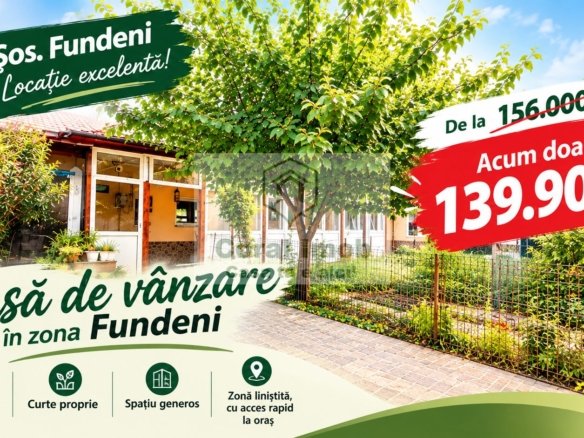 Casa 4 camere, curte individuala, Sos. Fundeni, Bucuresti