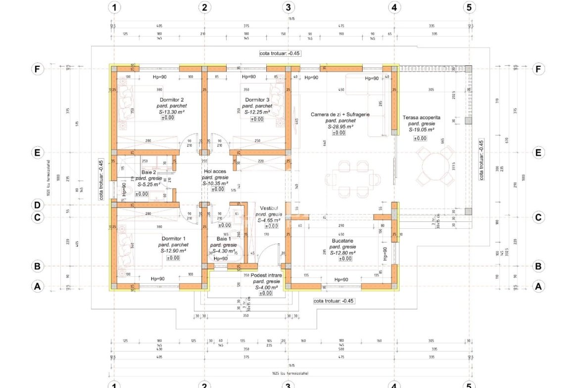 Casa la rosu 150m2 in Mocira MM teren 5,5 ari COMISION 0%