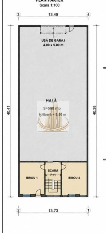 Hală de închiriat în Timișoara – Mehala | ~500 mp hală | Birouri P+1
